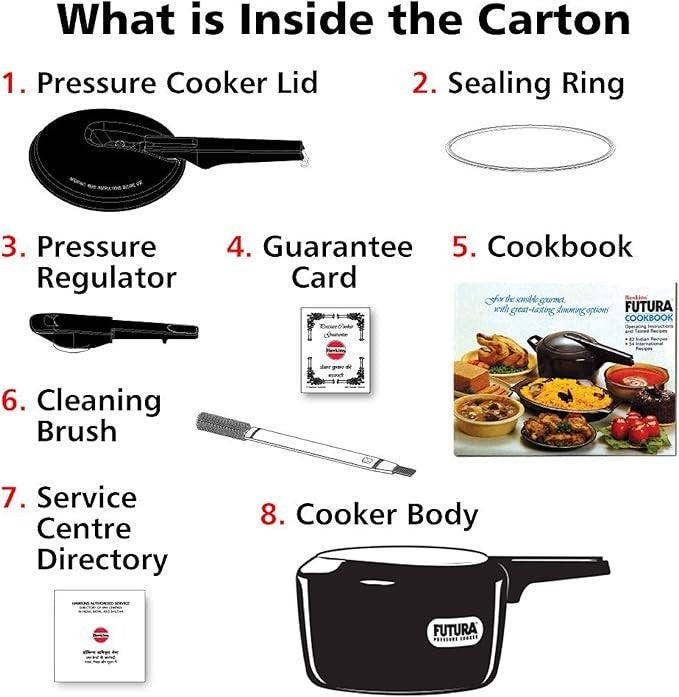 Hawkins Futura Induction Pressure Cooker, 2 Litre Capacity